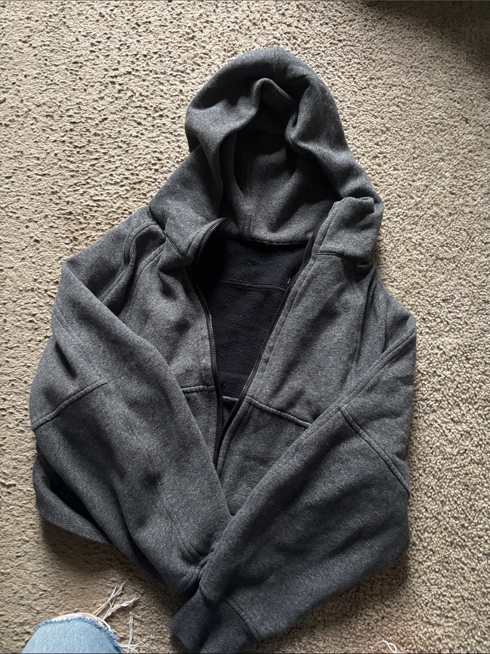lululemon athletica Dark Gray Full-Zip Hooded Sweatshirt